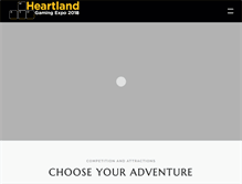 Tablet Screenshot of heartlandgamingexpo.com